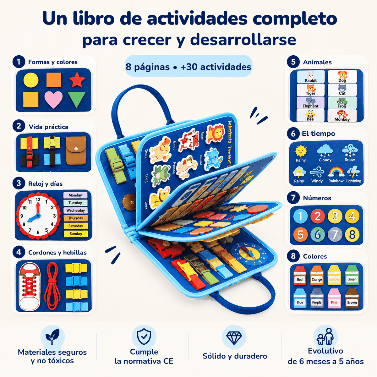 Un libro de actividades completo para crecer y desarrollarse