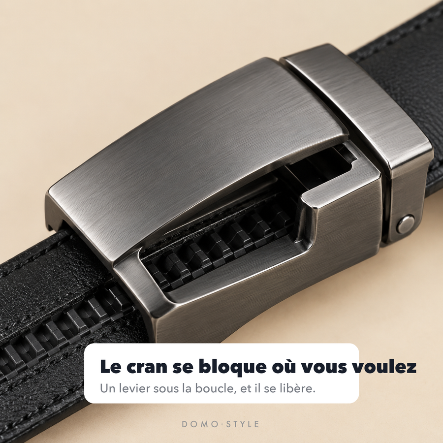 Boucle automatique de la ceinture Ashford, le cran se bloque où vous voulez