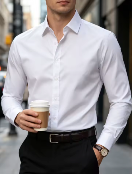 Chemise Ashford sans repassage — coloris blanc