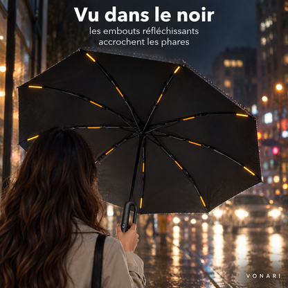 Bandes réfléchissantes visibles la nuit